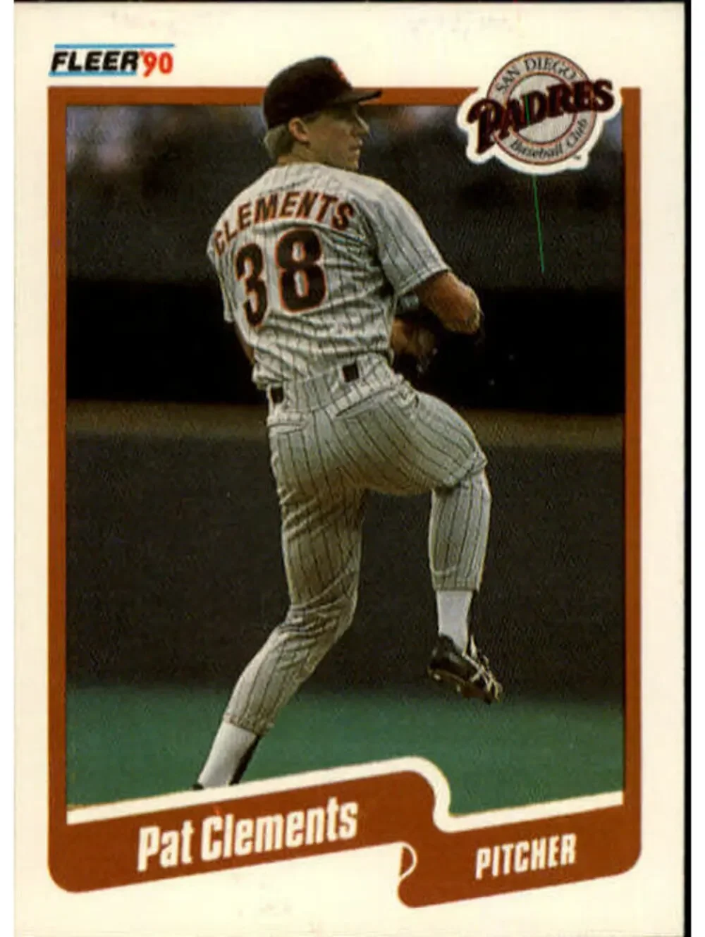 1990 Pat Clements Fleer Baseball Card #153